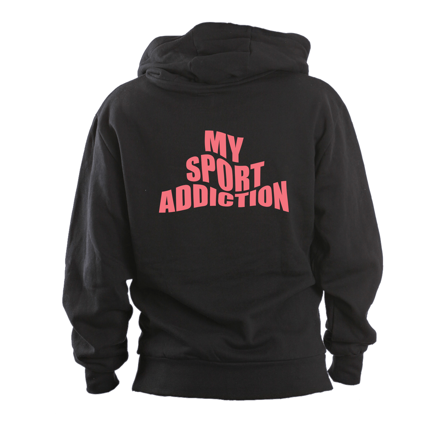 Black Hoodie My Sport Addiction Pink