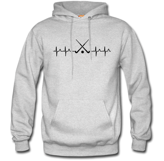 Gray HB Hockey Sticks Hoodie