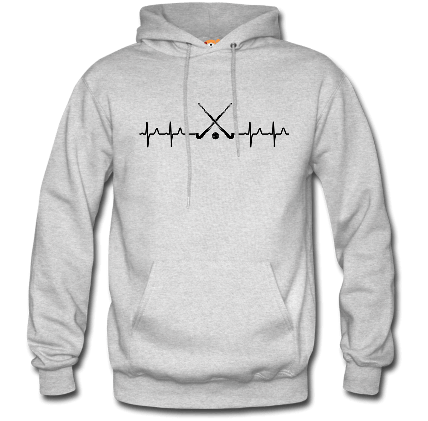 Gray HB Hockey Sticks Hoodie